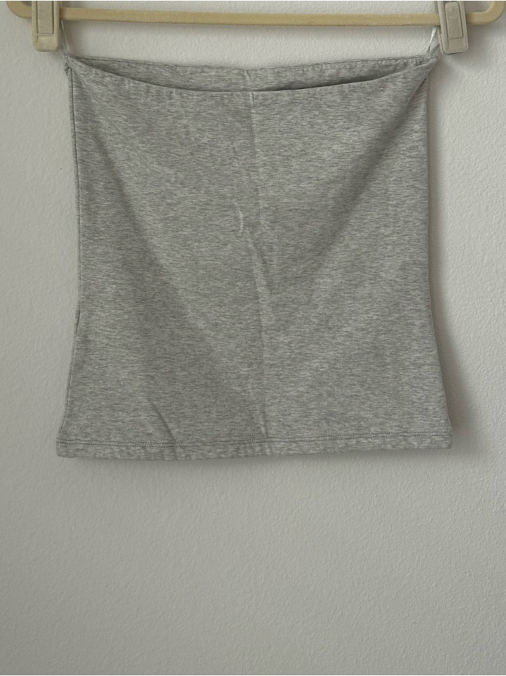 Light Heather Gray Tube Top - Picture 2 of 3